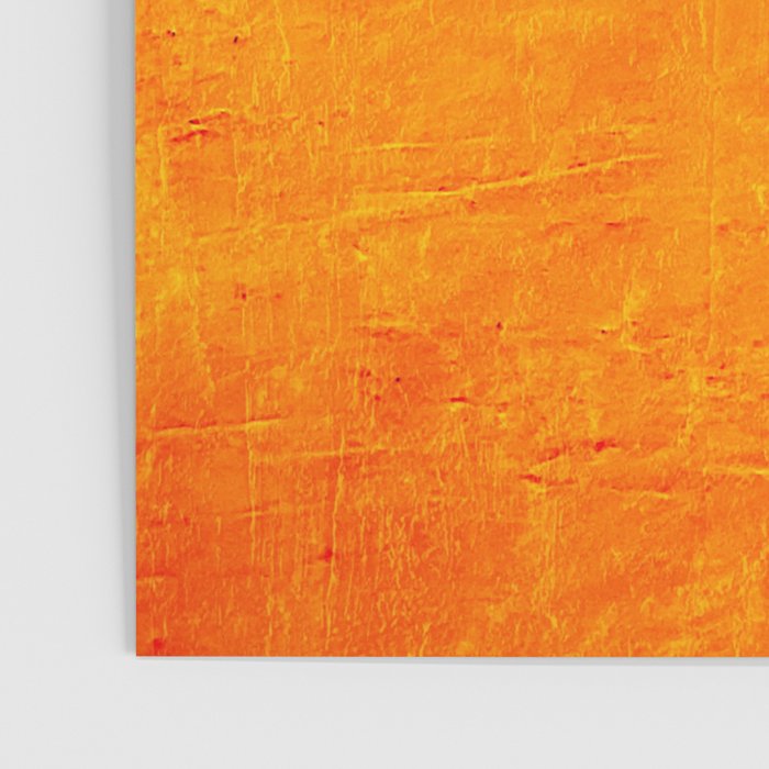Orange Sunset Textured Acrylic Painting Poster Gallery Image 3