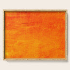 Orange Sunset Textured Acrylic Painting Serving Tray Gallery Image 1