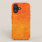 Orange Sunset Textured Acrylic Painting iPhone Case Gallery Image 1