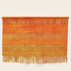 Orange Sunset Textured Acrylic Painting Wall Hanging Gallery Image 1