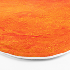 Orange Sunset Textured Acrylic Painting Bath Mat Gallery Image 3
