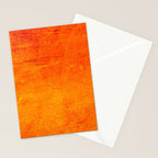 Orange Sunset Textured Acrylic Painting Stationery Card Gallery Image 2