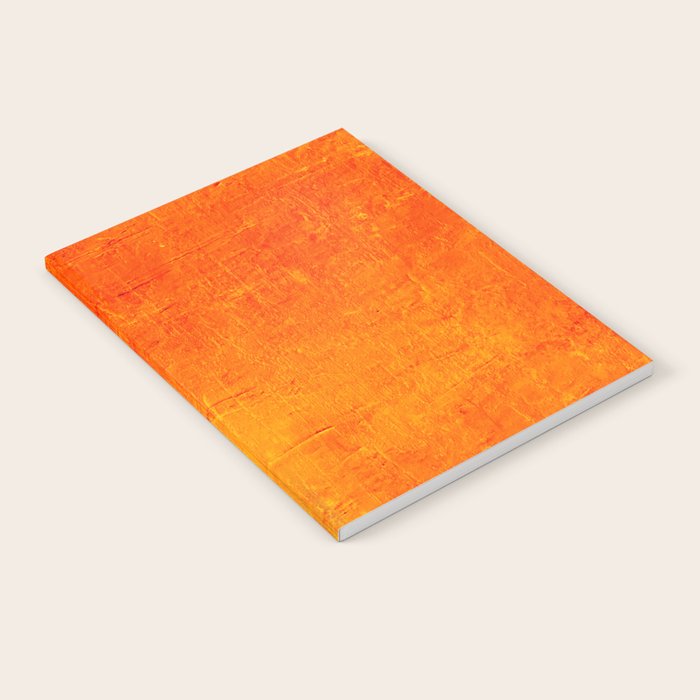 Orange Sunset Textured Acrylic Painting Notebook Gallery Image 2