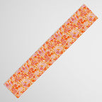 Posey - orange and pink Table Runner Gallery Image 3