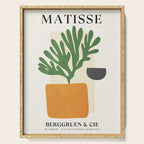 Bronze Vase & Leaves: Matisse Edition | Mid Century Series Serving Tray Gallery Image 1