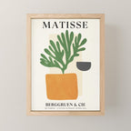 Bronze Vase & Leaves: Matisse Edition | Mid Century Series Mini Art Print Gallery Image 1