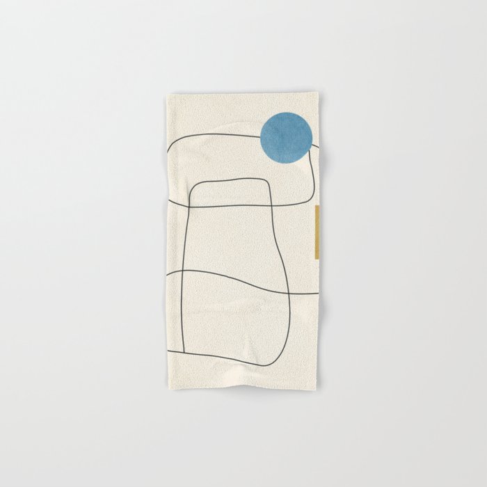 minimal geometric art Bath Towel Gallery Image 1