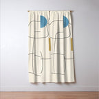 minimal geometric art Window Curtain Gallery Image 3
