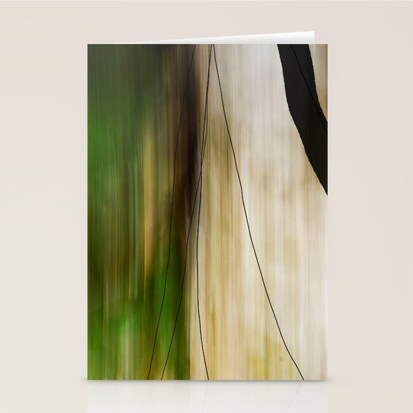 Forest, Water, Lines - abstract nature photograph long explosure Stationery Card Gallery Image 2