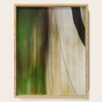 Forest, Water, Lines - abstract nature photograph long explosure Serving Tray Gallery Image 1