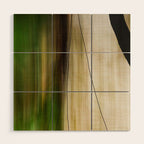Forest, Water, Lines - abstract nature photograph long explosure Wood Wall Art Gallery Image 1