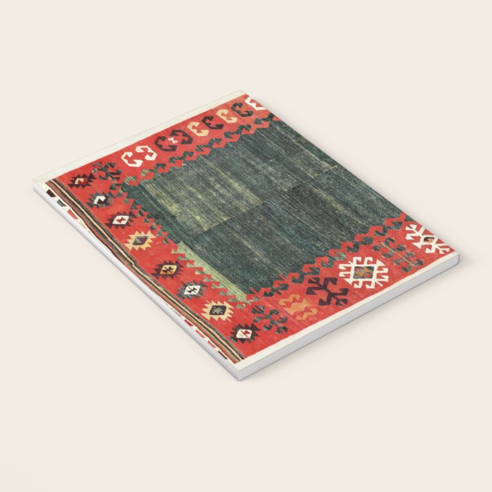 Cappadocian Central  Anatolian Antique Turkish Kilim Print Notebook Gallery Image 3