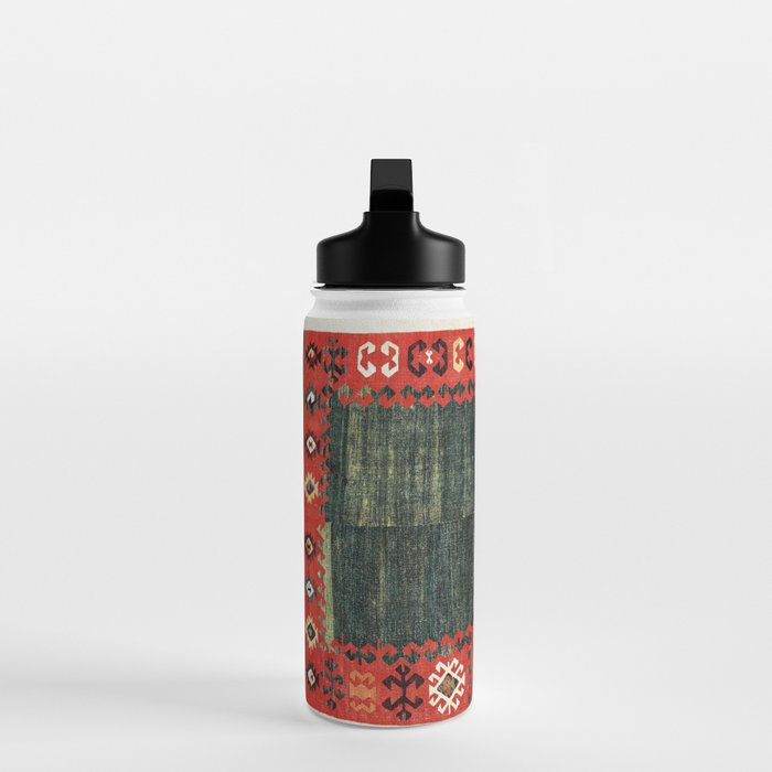 Cappadocian Central  Anatolian Antique Turkish Kilim Print Water Bottle Gallery Image 3