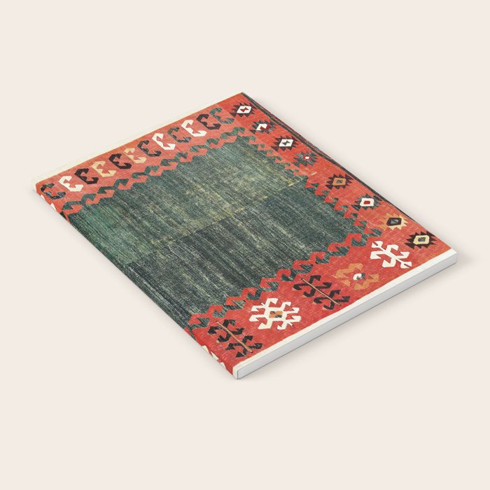 Cappadocian Central  Anatolian Antique Turkish Kilim Print Notebook Gallery Image 2