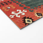 Cappadocian Central  Anatolian Antique Turkish Kilim Print Welcome Mat Gallery Image 2