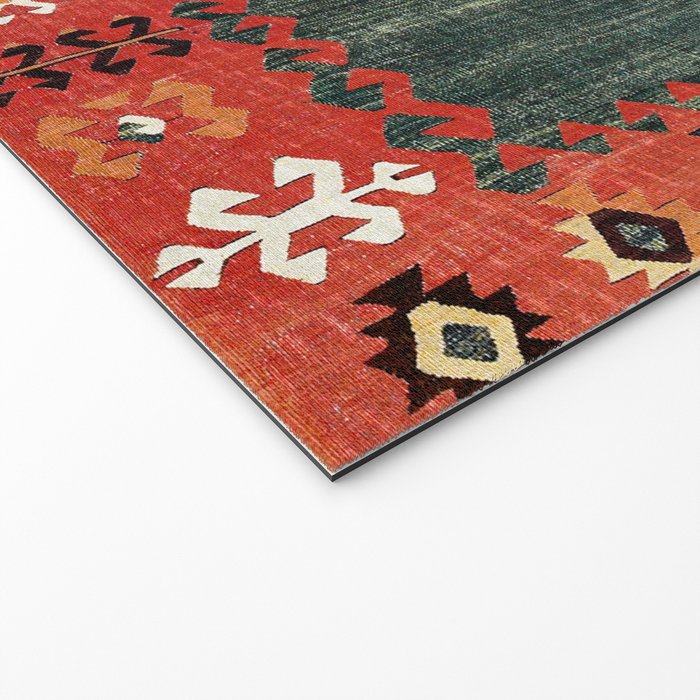 Cappadocian Central  Anatolian Antique Turkish Kilim Print Welcome Mat Gallery Image 2