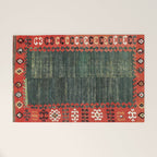 Cappadocian Central  Anatolian Antique Turkish Kilim Print Welcome Mat Gallery Image 1
