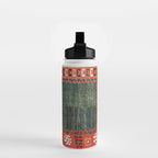 Cappadocian Central  Anatolian Antique Turkish Kilim Print Water Bottle Gallery Image 2