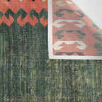 Cappadocian Central  Anatolian Antique Turkish Kilim Print Wall Tapestry Gallery Image 3