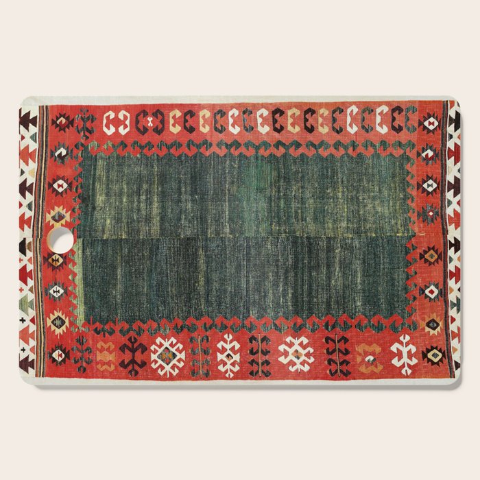 Cappadocian Central  Anatolian Antique Turkish Kilim Print Cutting Board Gallery Image 1