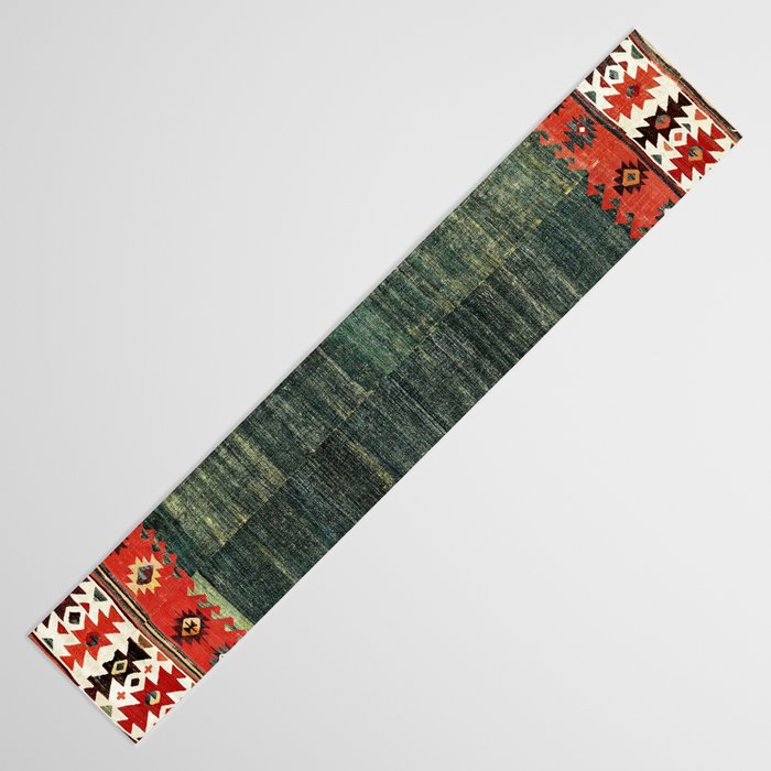 Cappadocian Central  Anatolian Antique Turkish Kilim Print Table Runner Gallery Image 3