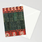 Cappadocian Central  Anatolian Antique Turkish Kilim Print Stationery Card Gallery Image 2