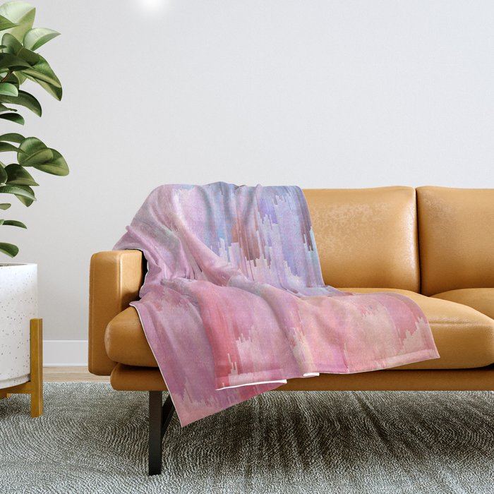 Delicate Glitches Throw Blanket Gallery Image 1