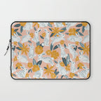 Bunnies & Blooms - Teal & Blush Laptop Sleeve Gallery Image 1