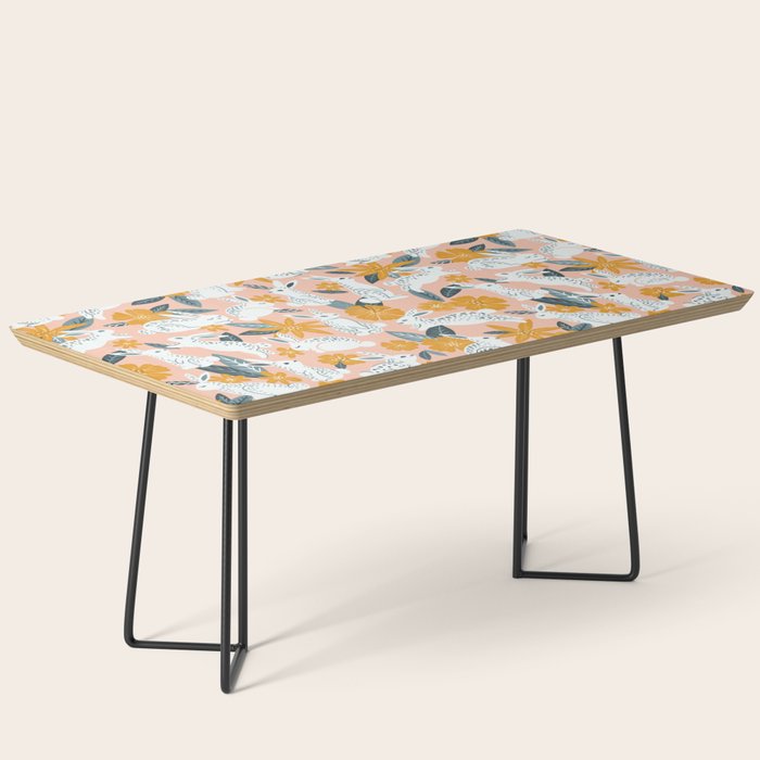 Bunnies & Blooms - Teal & Blush Coffee Table Gallery Image 1