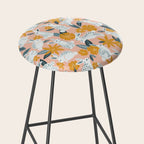 Bunnies & Blooms - Teal & Blush Stool Gallery Image 2