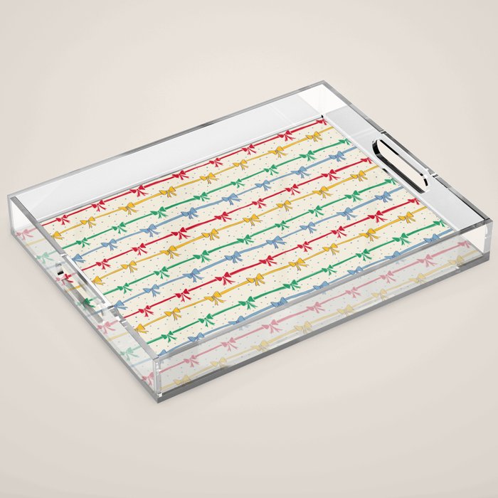 Primary Bow Rows Acrylic Tray Gallery Image 1