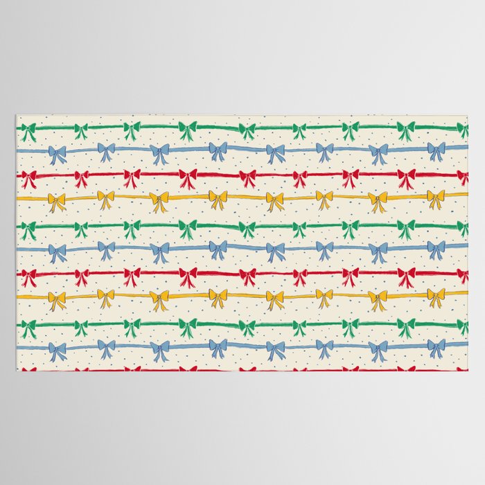 Primary Bow Rows Tablecloth Gallery Image 2
