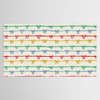 Primary Bow Rows Tablecloth Gallery Image 2