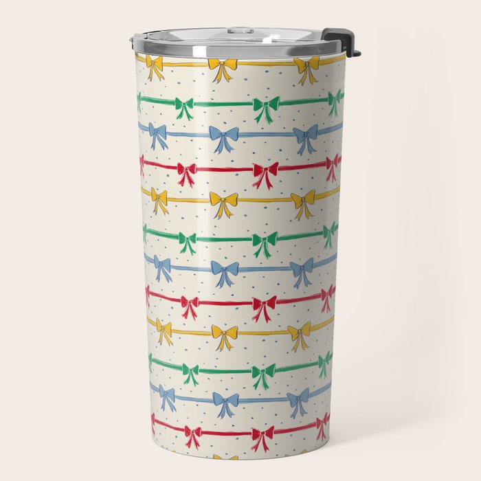 Primary Bow Rows Travel Mug Gallery Image 2