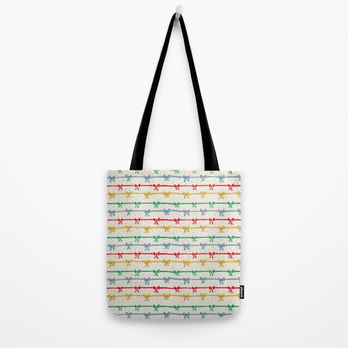 Primary Bow Rows Tote Bag Gallery Image 2