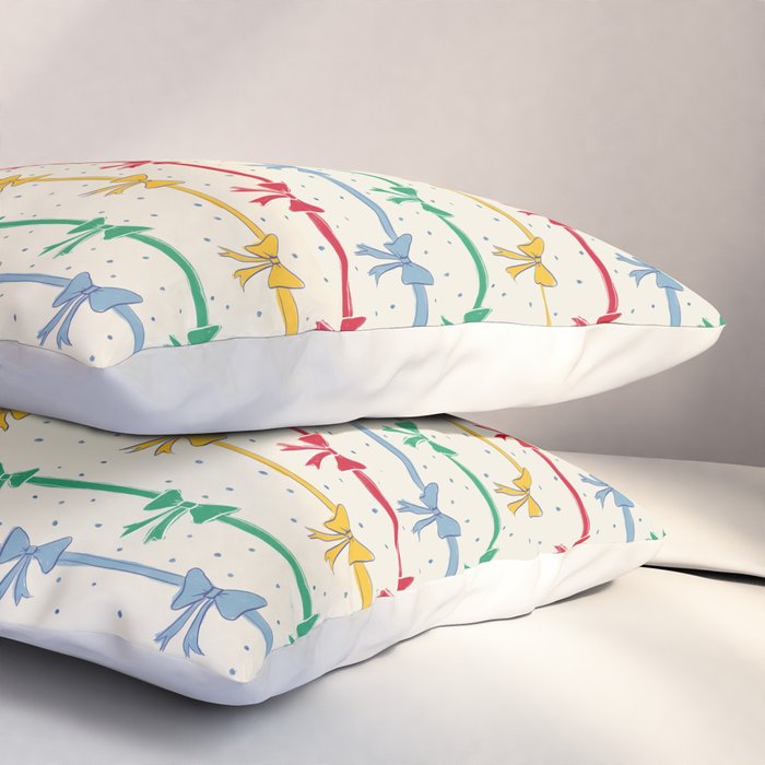 Primary Bow Rows Pillow Sham Gallery Image 3
