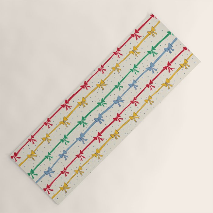 Primary Bow Rows Yoga Mat Gallery Image 1