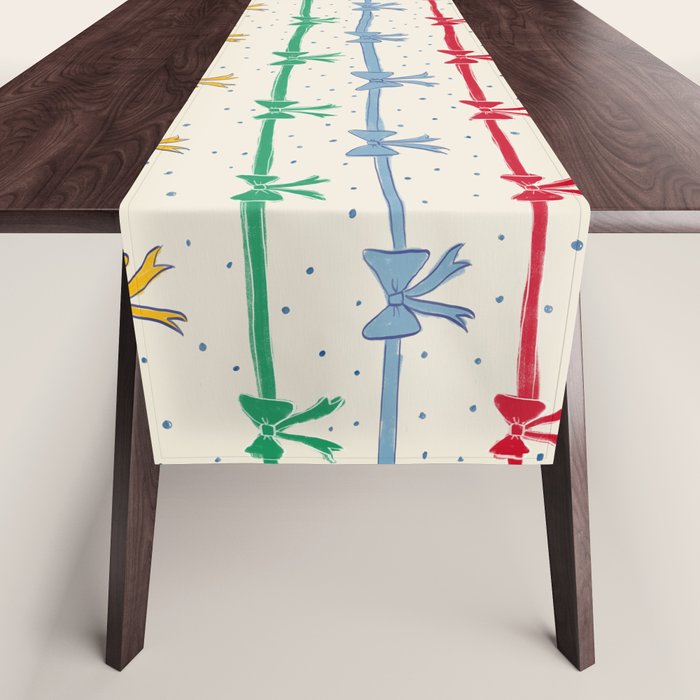 Primary Bow Rows Table Runner Gallery Image 1
