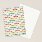 Primary Bow Rows Stationery Card Gallery Image 2