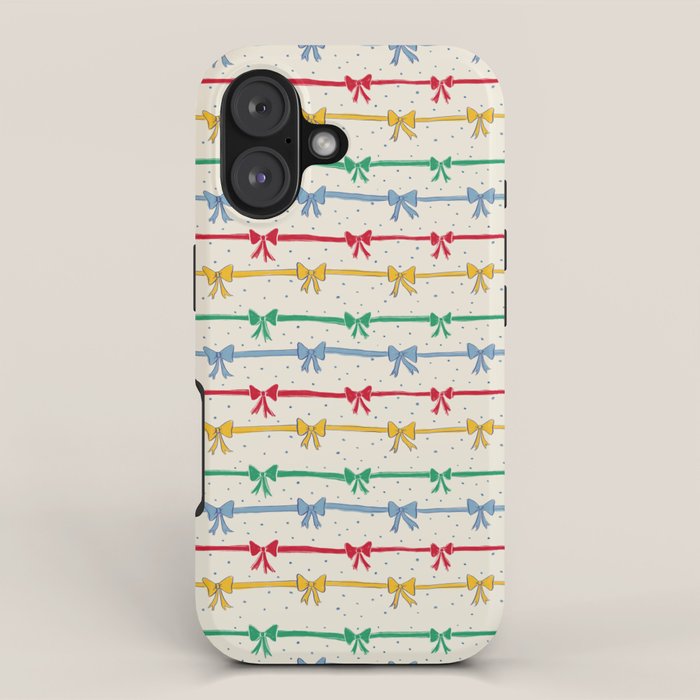 Primary Bow Rows iPhone Case Gallery Image 1
