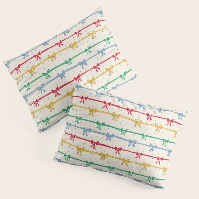 Primary Bow Rows Pillow Sham Gallery Image 3