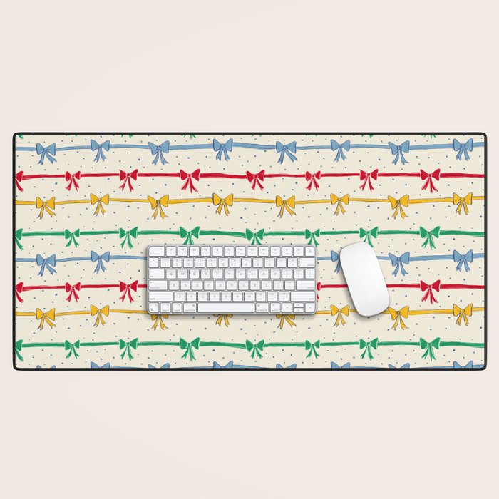 Primary Bow Rows Desk Mat Gallery Image 1