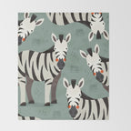 Zebra, Wildlife of Africa Throw Blanket Gallery Image 2