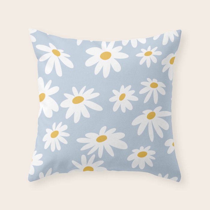 Lazy Daisies  Throw Pillow Gallery Image 6