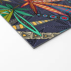 boho weed midnight Welcome Mat Gallery Image 2