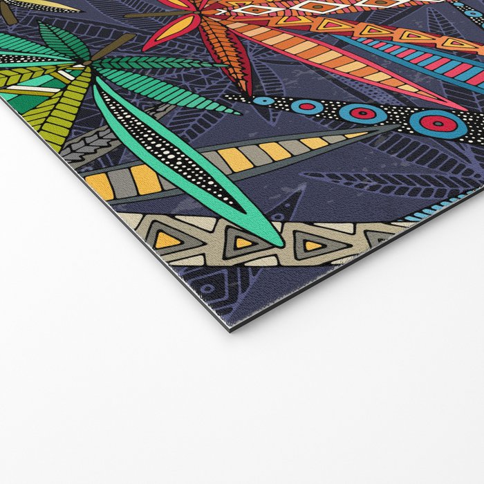 boho weed midnight Welcome Mat Gallery Image 2