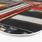 Music cassette stacks color  Bath Mat Gallery Image 3
