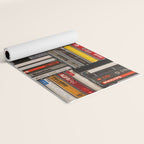 Music cassette stacks color  Yoga Mat Gallery Image 2