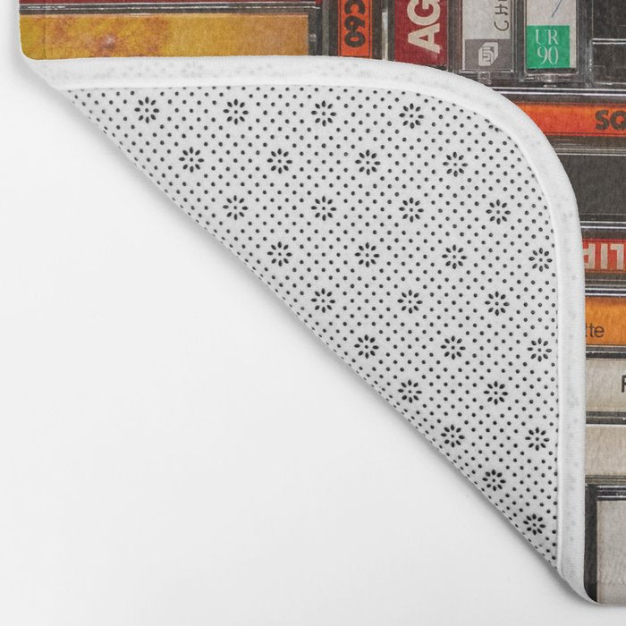 Music cassette stacks color  Bath Mat Gallery Image 2