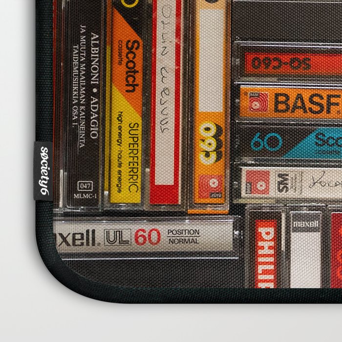 Music cassette stacks color  Laptop Sleeve Gallery Image 3